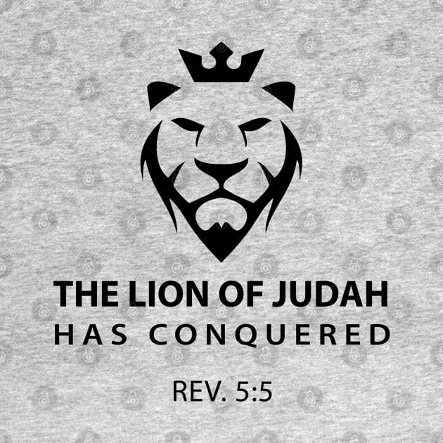 The Lion of Judah has Conquered.  Christian Shirts, Hoodies, and gifts by ChristianLifeApparel